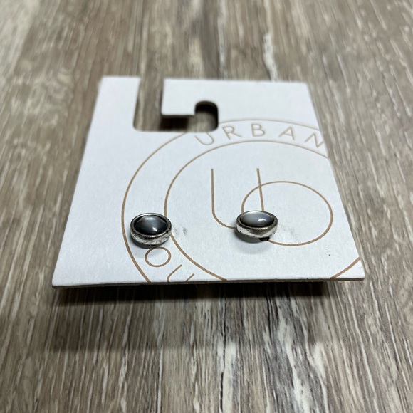 Urban Outfitters silver moonstone studs. - Picture 2 of 3